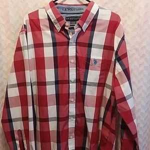 Us Polo Assn. Plaid Americana Button Down